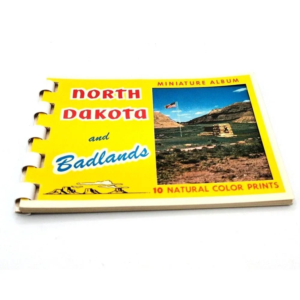 North Dakota & Badlands Miniature Album 10 Color Prints Mirro-Krome HS Crocker